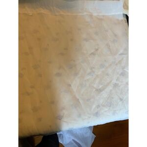 Just Home Crushed Voile Sheer Curtain Panel White Single (59"x63")